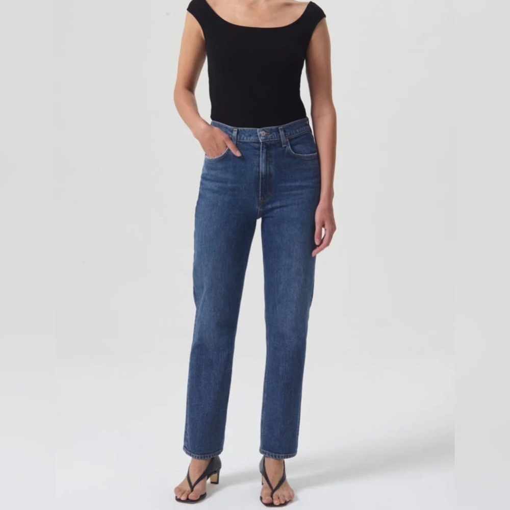 AGOLDE High-Rise Stovepipe Jean in Aspire